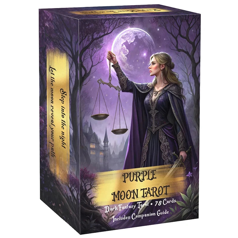 Purple Moon Tarot Deck (78-Card Set)
