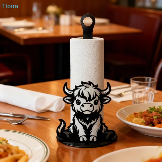 Highland Cow Paper Towel Holder