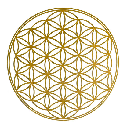 CVNC 528Hz 8-Inch C Note Flower of Life Frosted Quartz Crystal Singing Bowl