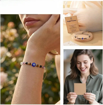 Dainty Natural Crystal Protection Bracelet