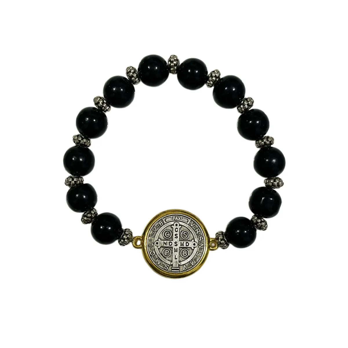 San Benito (Saint Benedict) Protection Medal Bracelet