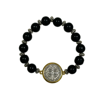 San Benito (Saint Benedict) Protection Medal Bracelet