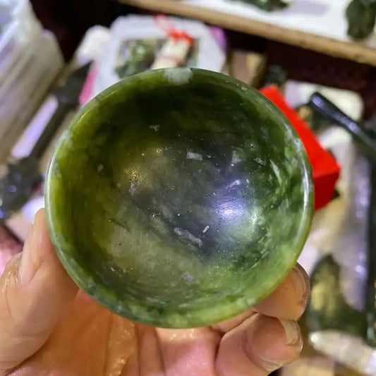 6cm Natural Xiuyan Jade Stone Tea Cup