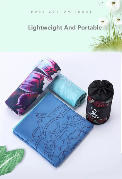 Printed Hot Yoga Mat Towel (185 x 63 cm)