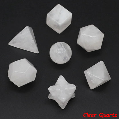 7 Chakra Platonic Sacred Stones Set