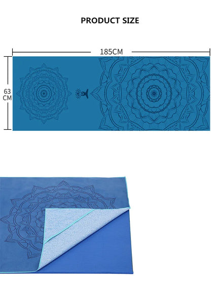 Printed Hot Yoga Mat Towel (185 x 63 cm)