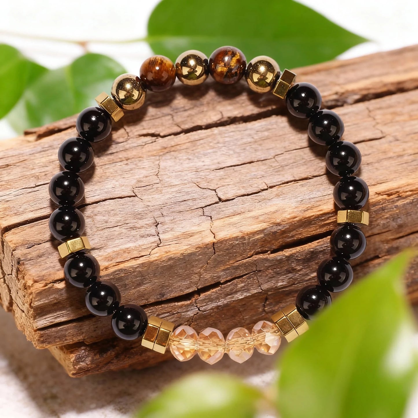 Exquisite Summer Hematite and Pyrite Money Magnet Bracelet