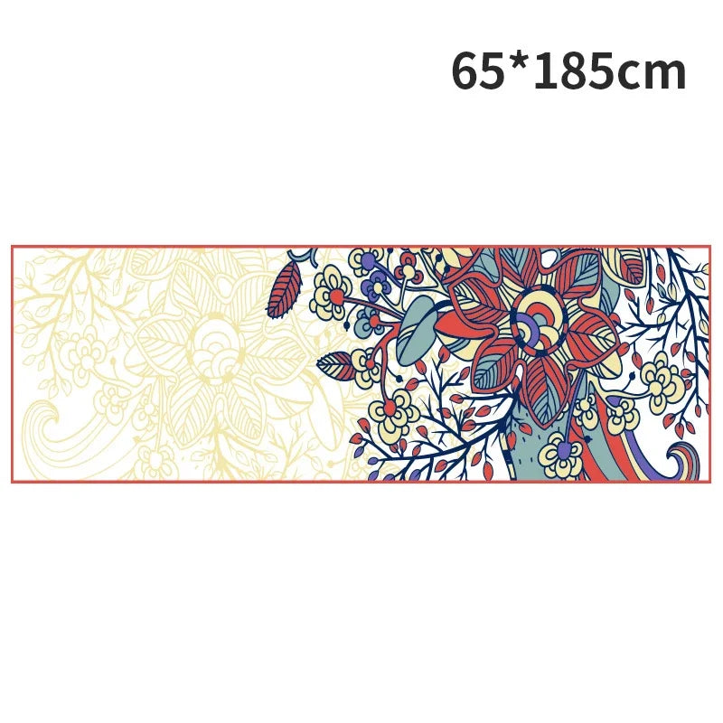 Printed Hot Yoga Mat Towel (185 x 63 cm)