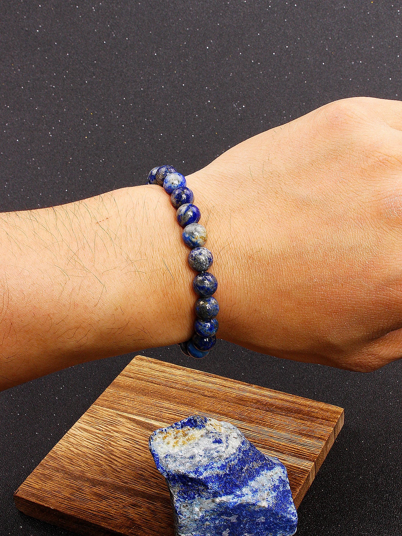Handmade Natural Lapis Lazuli Stone Bracelet