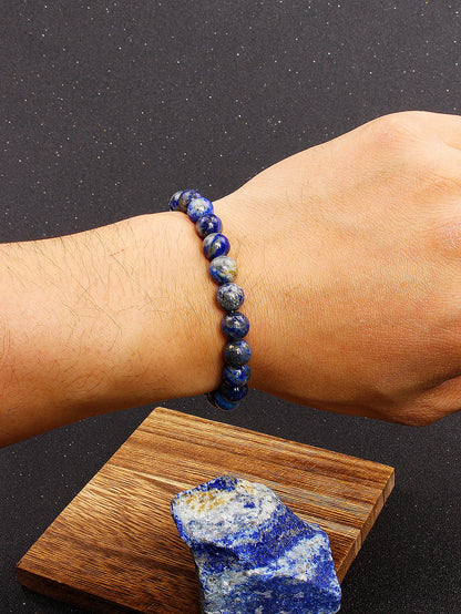 Handmade Natural Lapis Lazuli Stone Bracelet