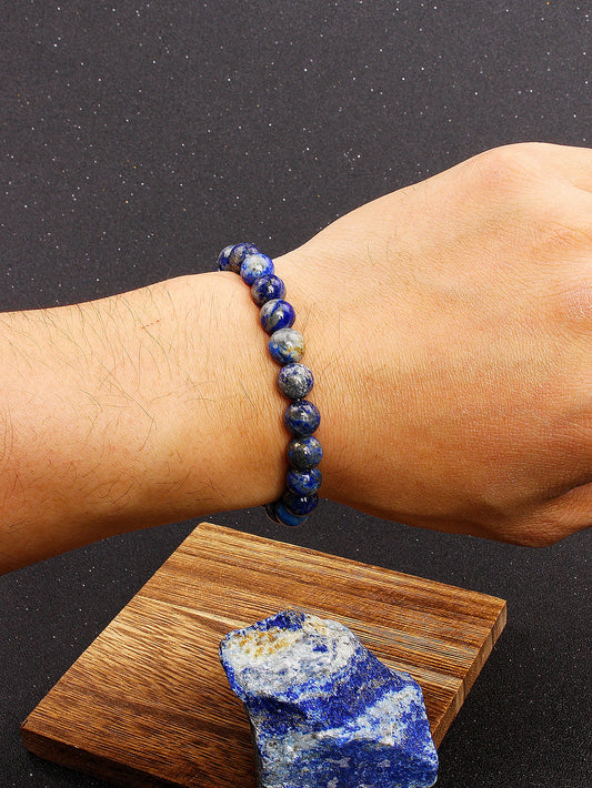 Handmade Natural Lapis Lazuli Stone Bracelet