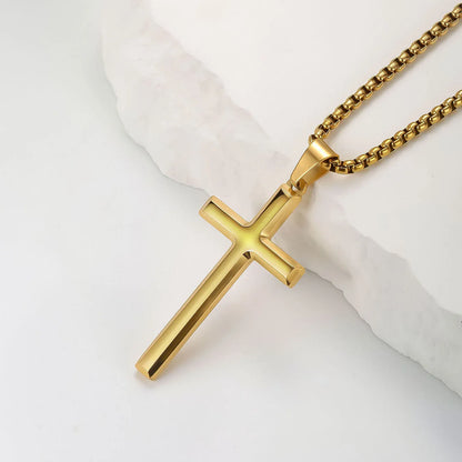 Stainless Steel Cross Pendant Necklace