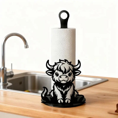 Highland Cow Paper Towel Holder