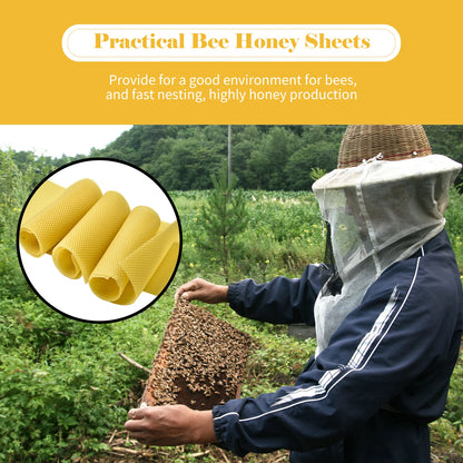 10-Piece Beeswax Honeycomb Foundation Sheet Set