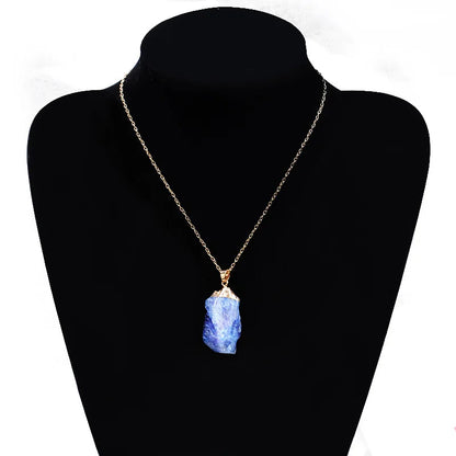 Irregular Amethyst and Citrine Gemstone Necklaces