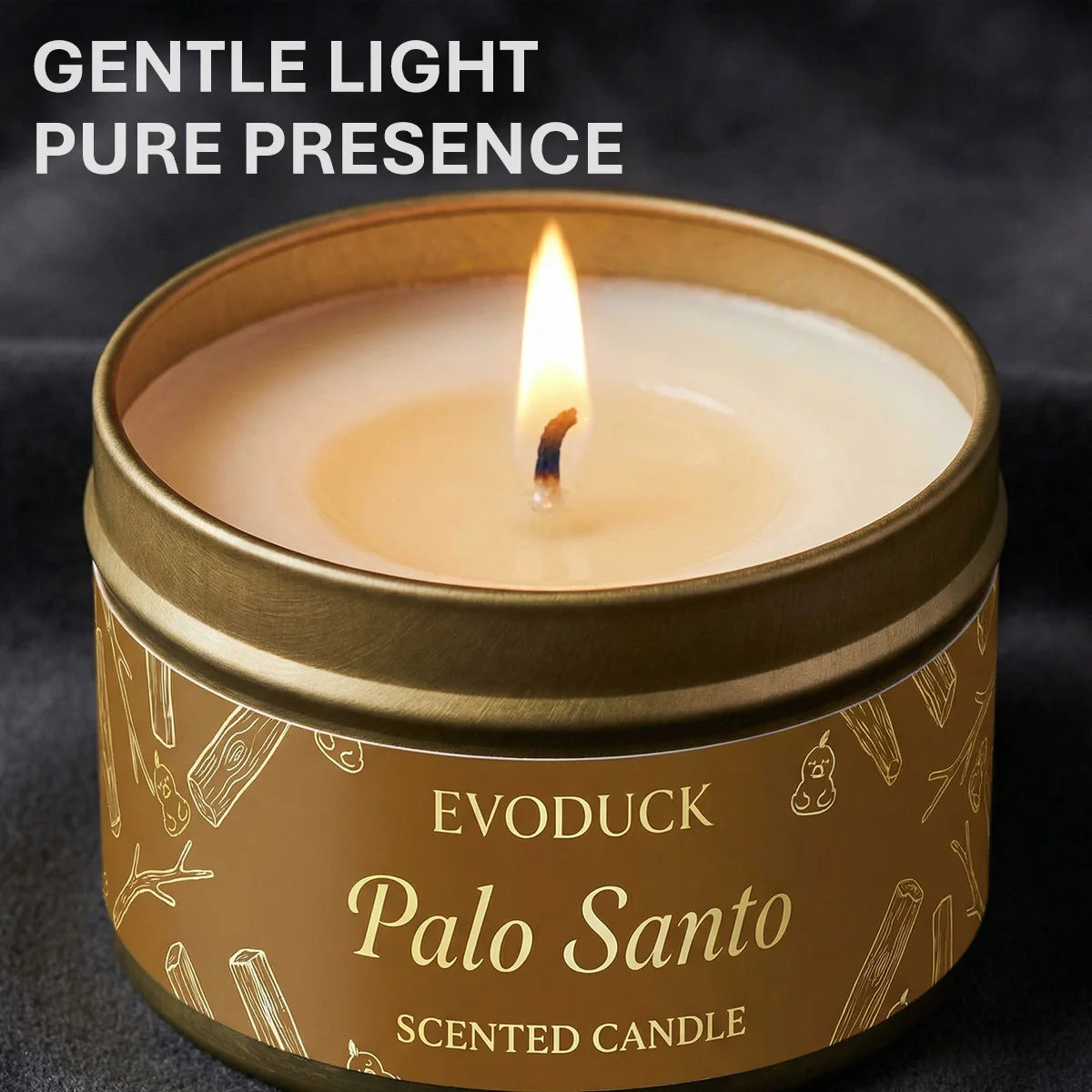 Premium Palo Santo Scented Crystal Energy Candle