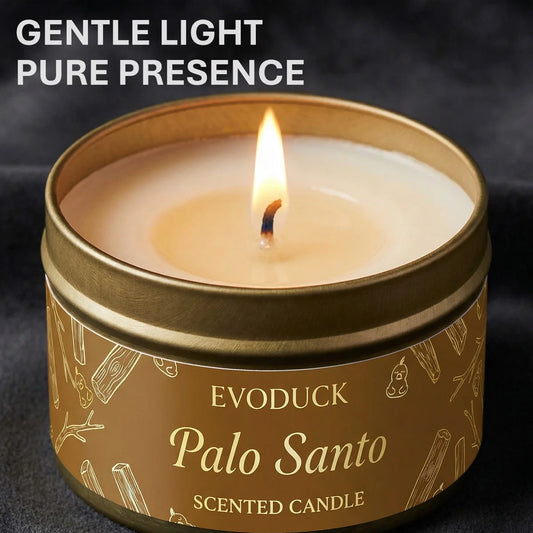 Premium Palo Santo Scented Crystal Energy Candle