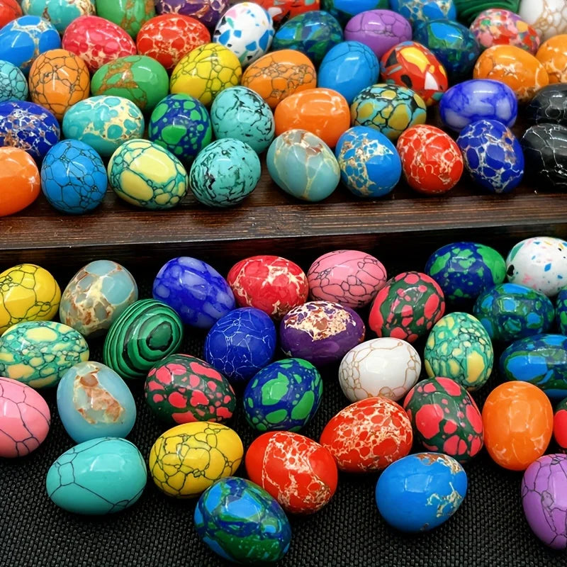 Natural Egg-Shape Healing Crystal Stone