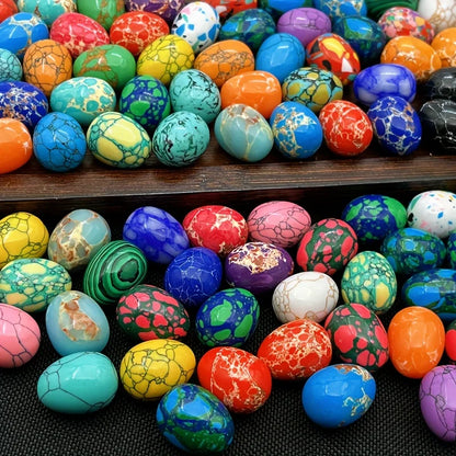 Natural Egg-Shape Healing Crystal Stone