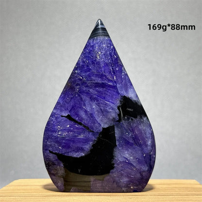 Natural Purple Agate Free-Form Quartz Crystal