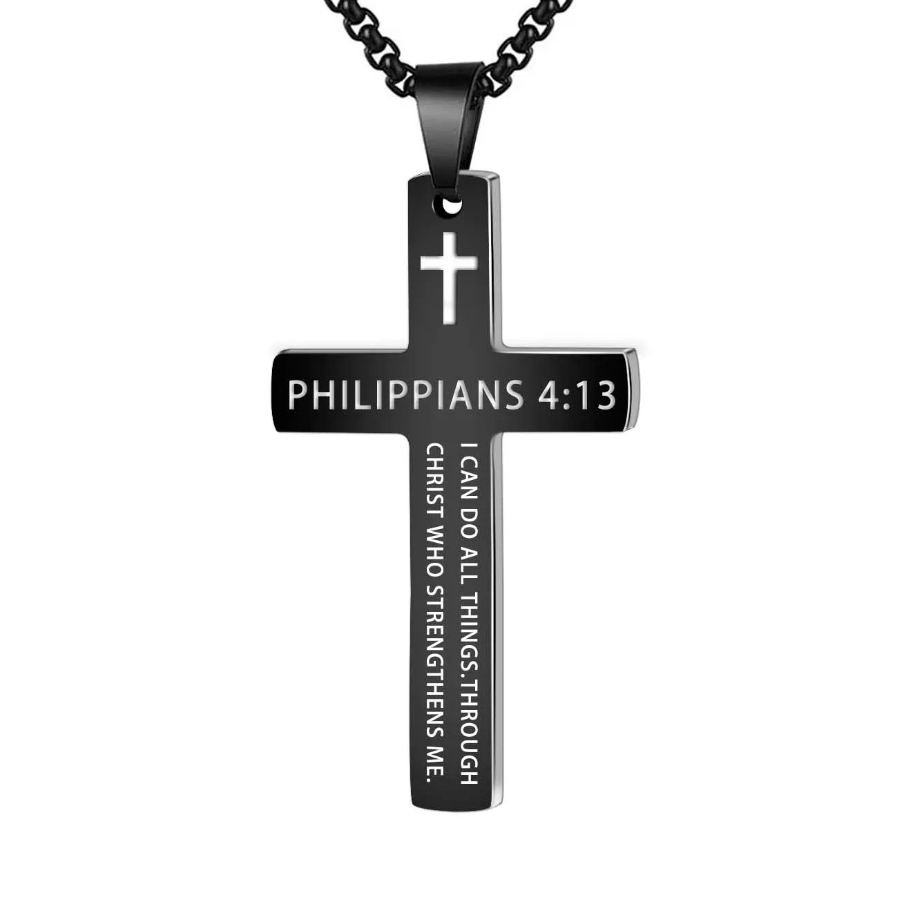 Stainless Steel Cross Pendant Necklace