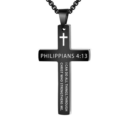 Stainless Steel Cross Pendant Necklace