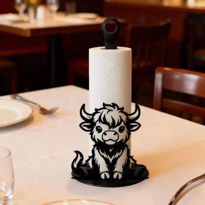 Highland Cow Paper Towel Holder