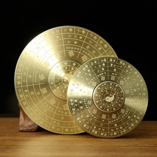 1PC Retro Brass Feng Shui Compass Turntable