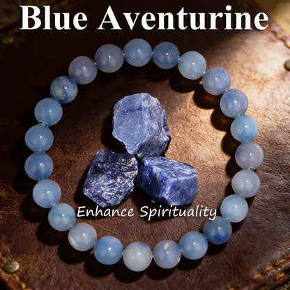 Natural Sodalite Stone Beaded Bracelet