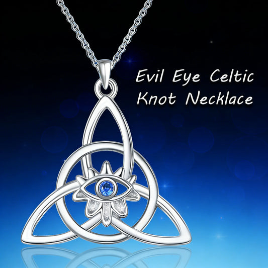 Zinc Alloy Celtic Trinity Knot Pendant Necklace
