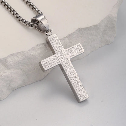 Stainless Steel Cross Pendant Necklace