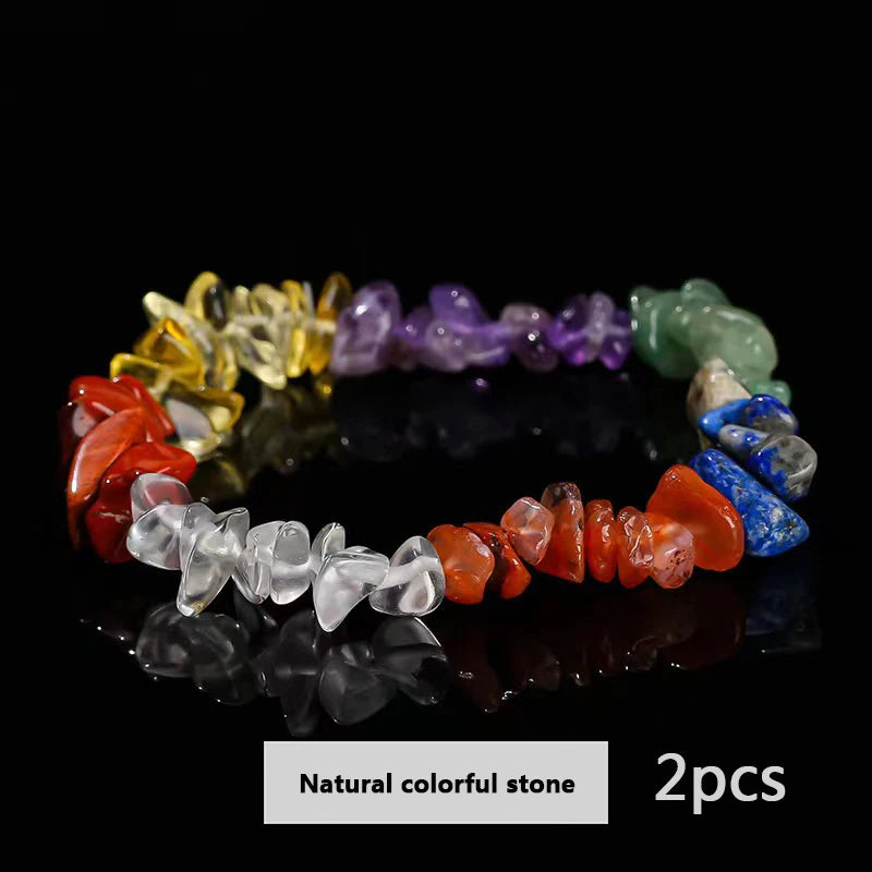 450-Piece DIY Natural Crushed Stone Jewelry Making Craft Set