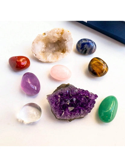 Natural Crystal Chakra & Healing Set