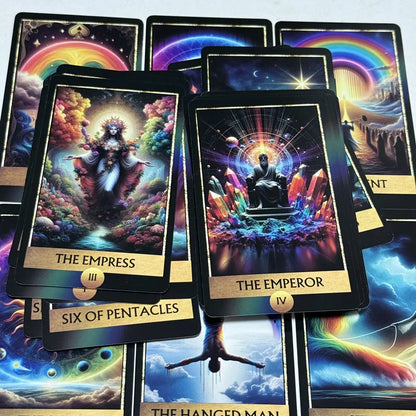 Rainbow Tarot Deck (78-Card English Visions Divination Edition)