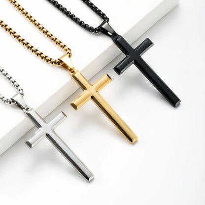 Stainless Steel Cross Pendant Necklace