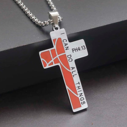 Stainless Steel Cross Pendant Necklace