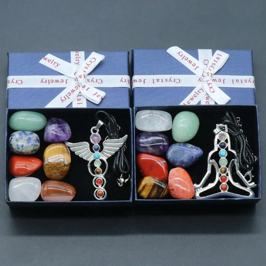 8/14-Piece Natural Crystal Stone Set
