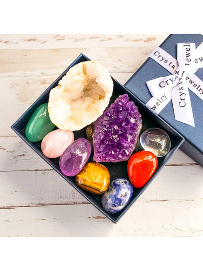 Natural Crystal Chakra & Healing Set
