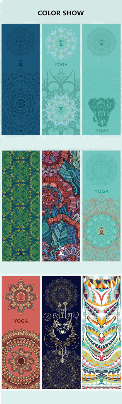 Printed Hot Yoga Mat Towel (185 x 63 cm)