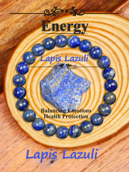 Handmade Natural Lapis Lazuli Stone Bracelet