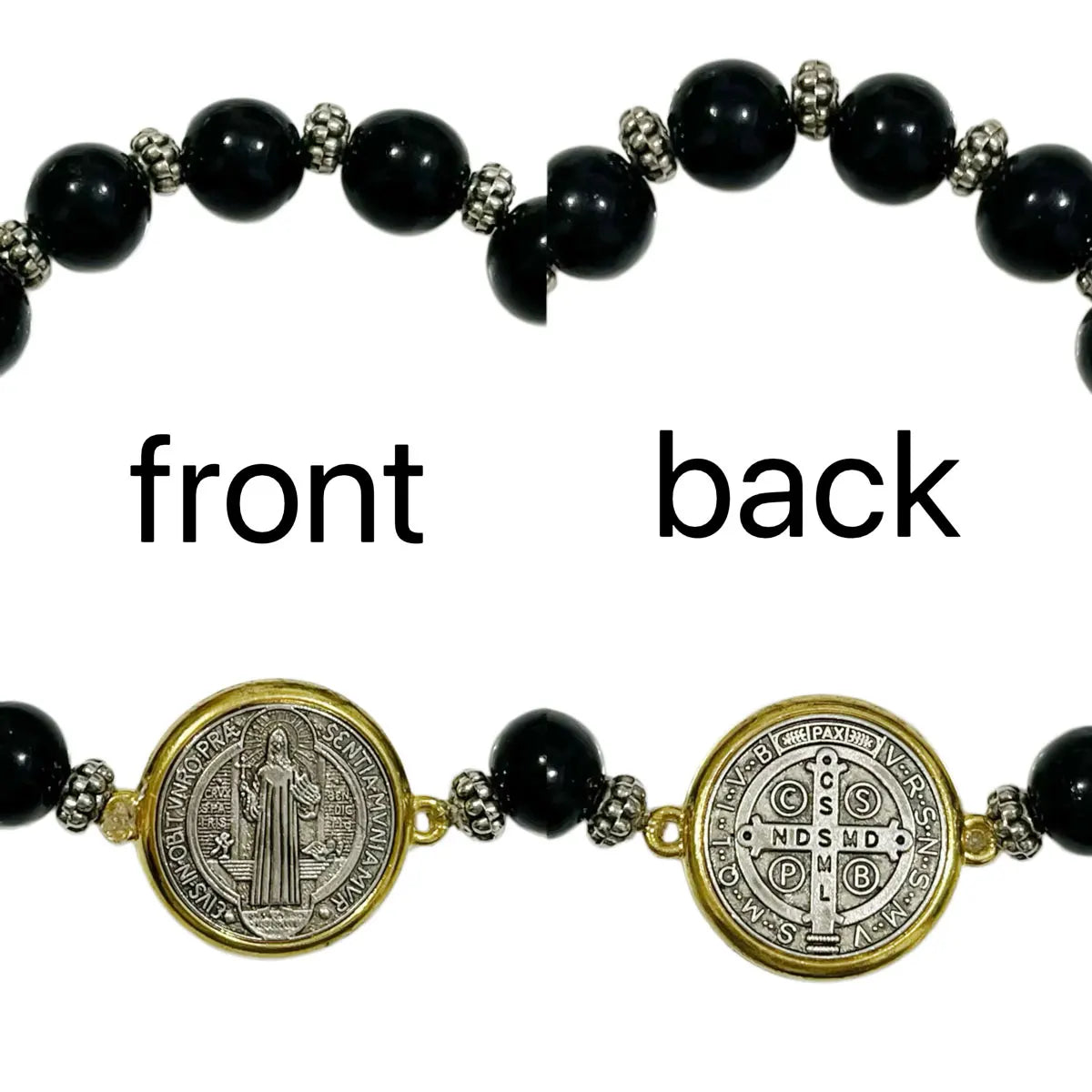 San Benito (Saint Benedict) Protection Medal Bracelet