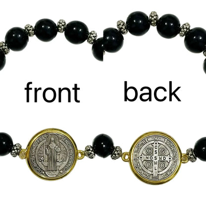 San Benito (Saint Benedict) Protection Medal Bracelet