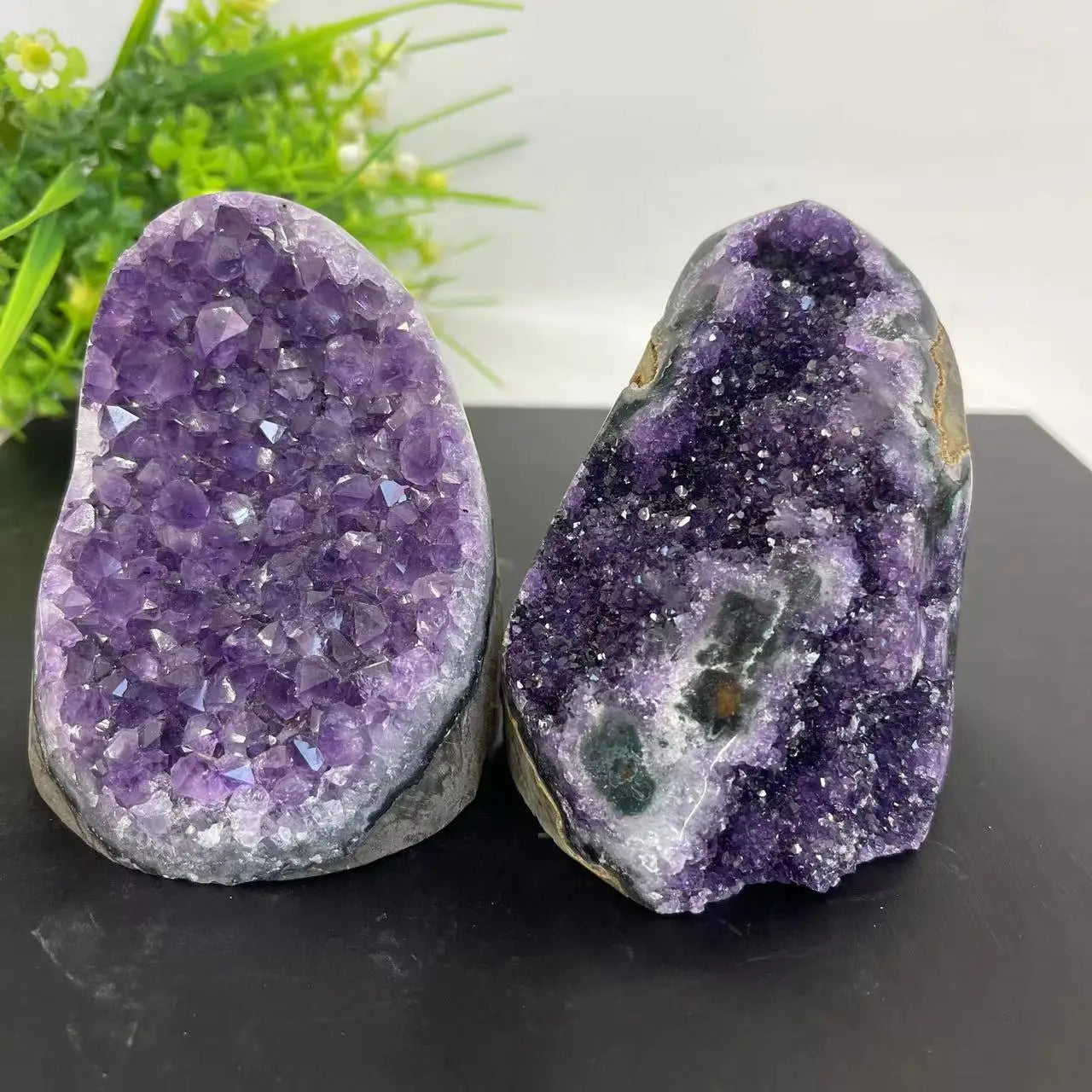 Natural Crystal Cluster Amethyst Stone Geode