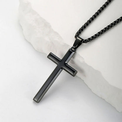 Stainless Steel Cross Pendant Necklace