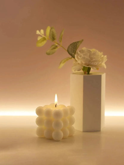 1pc Creative Ball-Shaped Soy Wax Magic Cube Aromatherapy Candle