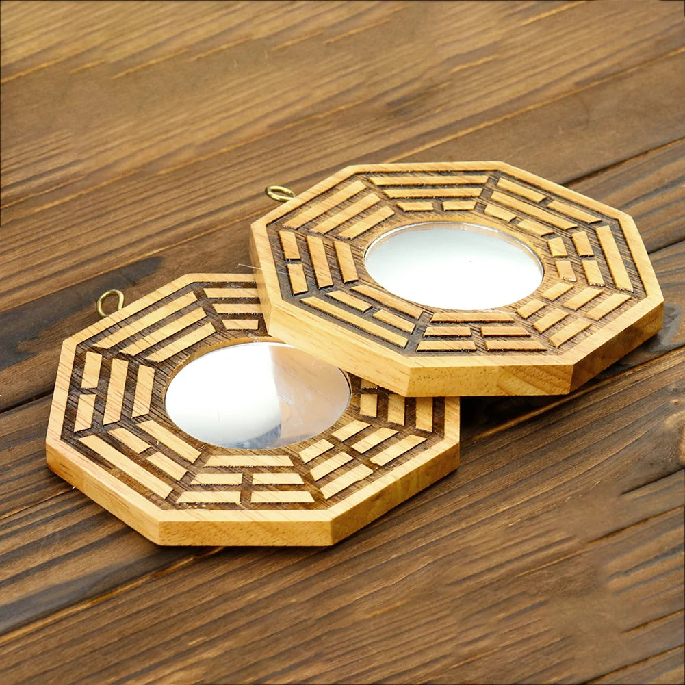 Retro Mahogany Bagua Mirror