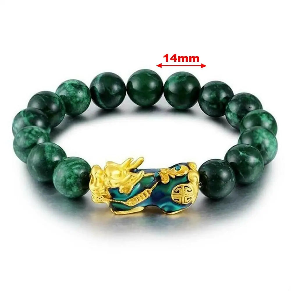 Green Obsidian Feng Shui Wealth Bracelet