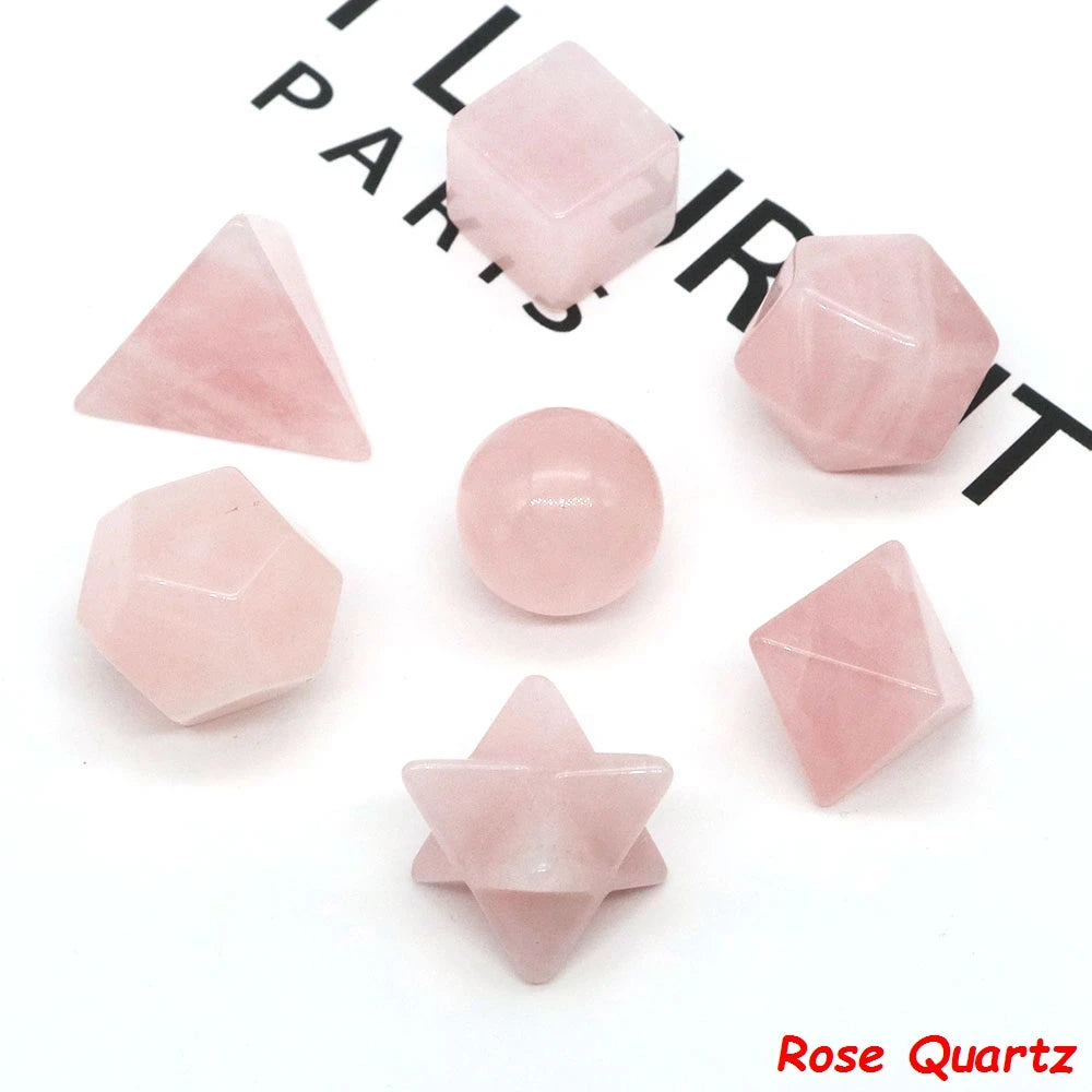 7 Chakra Platonic Sacred Stones Set