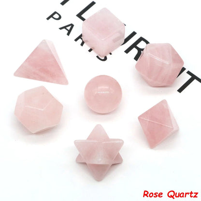 7 Chakra Platonic Sacred Stones Set