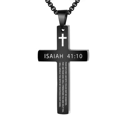 Stainless Steel Cross Pendant Necklace